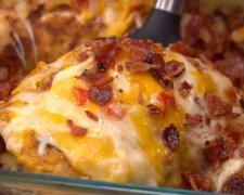 4 sýr a slanina kastrol