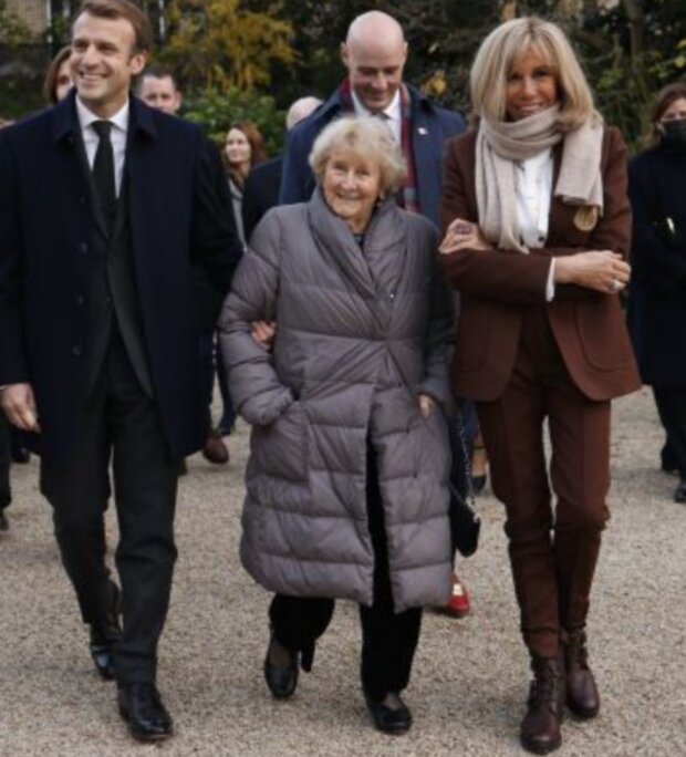 Brigitte Macronová a Emmanuel Macron. Foto: snímek obrazovky tsn