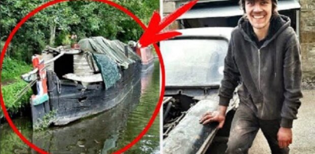 Billy koupil zrezavělý nákladní člun: nikdo nevěřil, že by ho mohl proměnit v nádhernou chatu na vodě