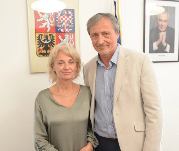 Veronika Žilková s exmanželem. Foto: snímek obrazovky ahaonline.cz