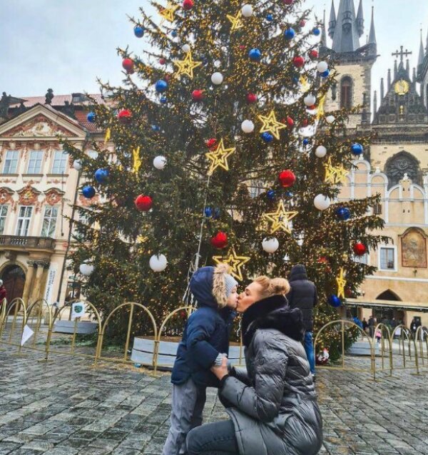 Hanka Mašlíková a syn. Foto: snímek obrazovky img.blesk.cz