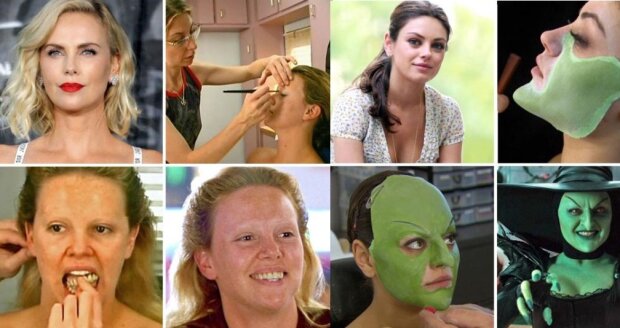 Sedmnáct příkladů, kdy profesionální maskéř dělá zázraky: tajemství filmových hrdinů