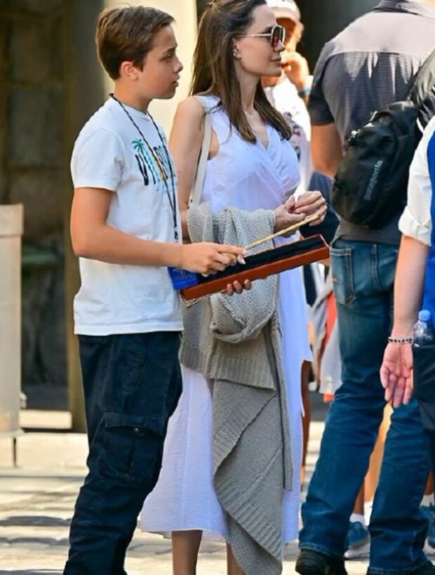 Angelina Jolie se synem Knoxem. Foto: snímek obrazovky focus